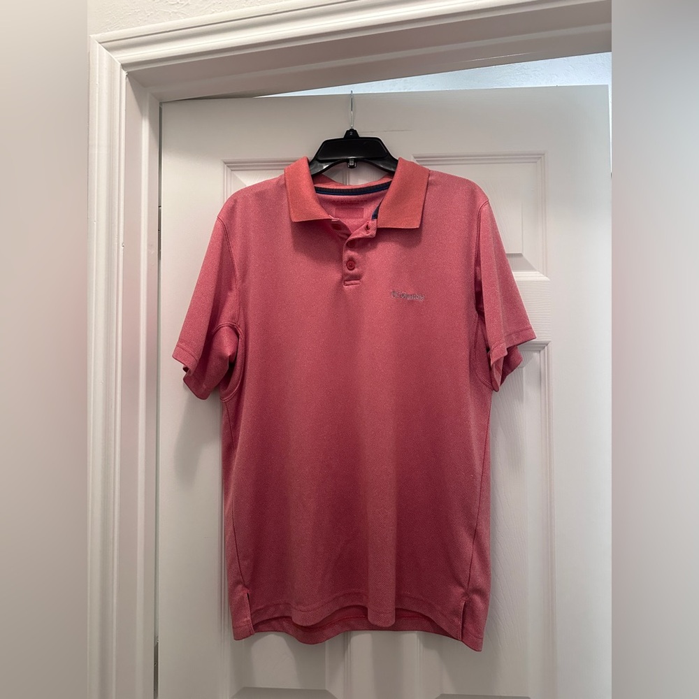 Coral Columbia polo size large